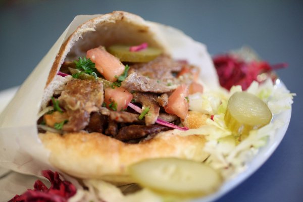 Lamb & Beef Shawarma Sandwich
